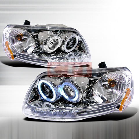 Ford 1997-2003 Ford F150 1Pc Projector Head Lamps/ Headlights-j