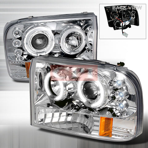 Ford 99-04 Ford F250 Ccfl Projector Headlight-e