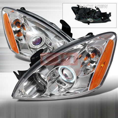 MITSUBISHI 2004-2006 MITS LANCER PROJECTOR HEAD LAMPS/ HEADLIGHTS 1 SET RH&LH   2004,2005,2006