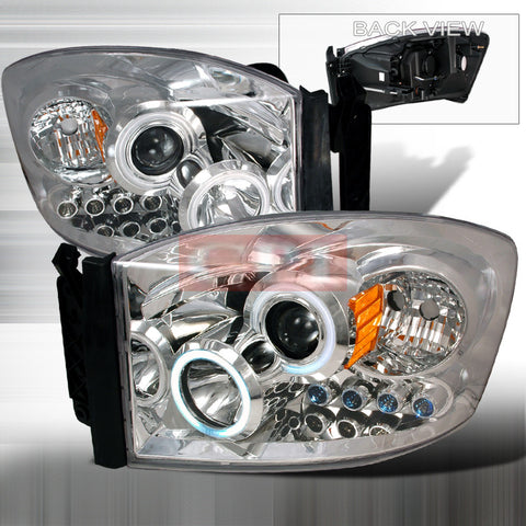 Dodge 2006-2008 Dodge Ram Ccfl Projector Head Lamps/ Headlights-r