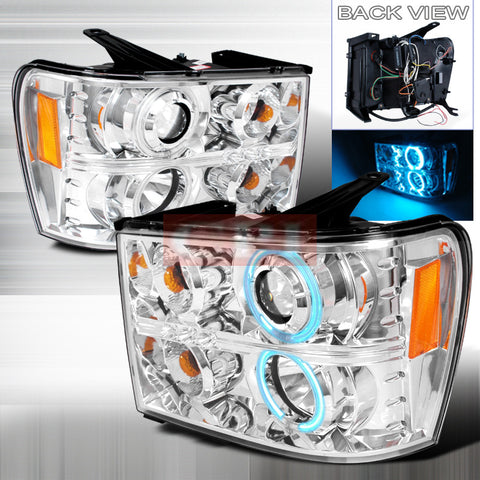 GMC 2007-2008 GMC SIERRA PROJECTOR HEAD LAMPS/ HEADLIGHTS H.L CCFL 1 SET RH&LH   2007,2008