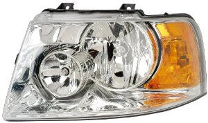 Ford Expedition  03-06 Headlight  (W/Chrome Housing) Head Lamp Passenger Side Rh