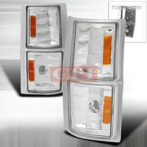 GMC 94-98 C10 CORNER LIGHT 4 PCS CHROME PERFORMANCE 1 SET RH & LH 1994,1995,1996,1997,1998