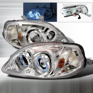 Honda 1999-2000 Honda Civic Projector Head Lamps/ Headlights