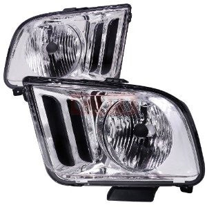 Ford 05-09 Mustang Euro Headlight Chrome Housing