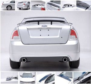 Universal Acrylic Rear Wing/Bug Deflector Stretch 61Inch 65Inch Large/Smoke Spoiler Performance