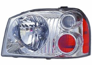 Nissan Frontier 01-04 Headlight (Base,Xe Model)(Alum Bezel) Head Lamp Passenger Side Rh