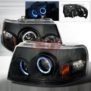 Ford 2003-2006 Ford Expedition Halo Projector Head Lamps/ Headlights 1 Set Rh&Lh Performance 2003,2004,2005,2006