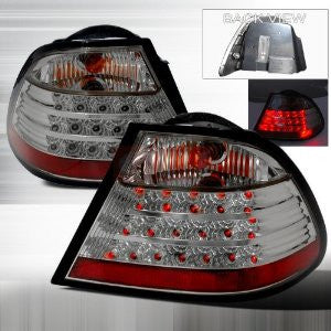 BMW 1999-2004 BMW E46 2DR LED TAIL LIGHTS /LAMPS - SMOKE 1 SET RH&LH PERFORMANCE 1999,2000,2001,2002,2003,2004