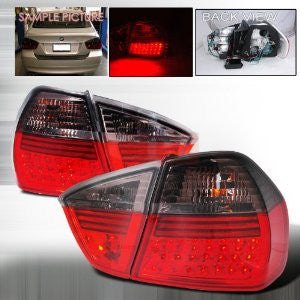 Bmw 2005-2006 Bmw 3 Series E90 4D Led Tail Lights /Lamps - Smoke