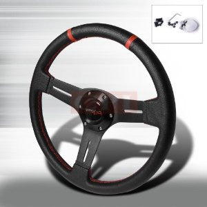 Deep Dish Steering Wheel - Pvc Leather 340Mm PERFORMANCE