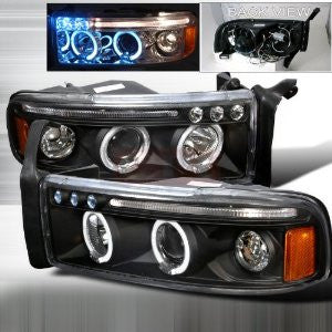 Dodge 1994-2001 Dodge Ram Halo Led Projector Head Lamps/ Headlights