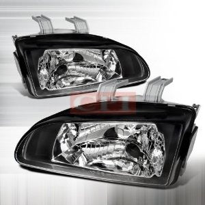 FORD 1992-2004 FORD ECONOLINE VAN HEADLIGHTS/ HEAD LAMPS-EURO 1992,1993,1994,1995,1996,1997,1998,1999,2000,2001,2002,2003,2004