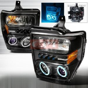 Ford 2008-2009 Ford F250/Superduty Projector Head Lamps/ Headlights 1 Set Rh&Lh Performance 2008,2009