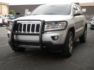 Jeep Grand Cherokee 2011 Jeep Grand Cherokee One Piece Grill/Brush Guard Black Grille Guards & Bull Bars Stainless