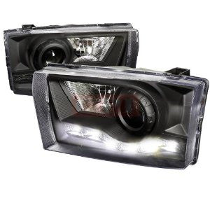 Ford 99-04 Ford F250 R8 Style Led Projector Headlight Black