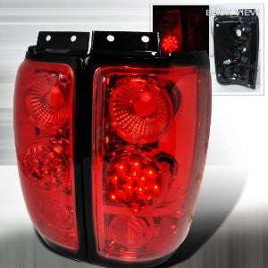 Ford 97-02 Ford Expedition - Red Led Tail Lights/ Lamps - Usa