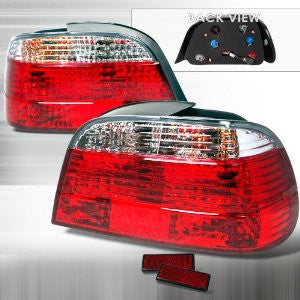Bmw 1995-2001 Bmw E38 4Dr Tail Lights /Lamps -Red Clear 1 Set Rh&Lh Performance 1995,1996,1997,1998,1999,2000,2001