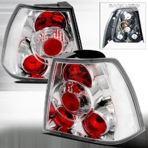 VOLKSWAGEN 1999-2004 VW JETTA TAIL LIGHTS /LAMPS - CHROME 1 SET RH&LH PERFORMANCE 1999,2000,2001,2002,2003,2004