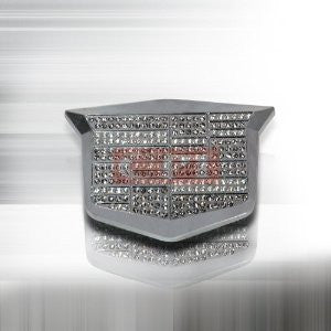 Cadillac Grille Emblem Chrome W/ Crystal Universal Performance-p