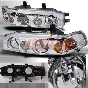 HONDA 1990-1993 HONDA ACCORD PROJECTOR HEAD LAMPS/ HEADLIGHTS 1 SET RH&LH   1990,1991,1992,1993