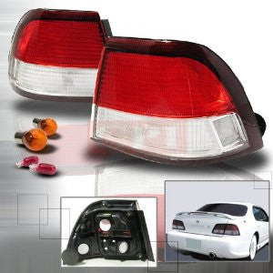 Nissan 1997-1999 Nissan Maxima Tail Lights /Lamps -Red/Clear