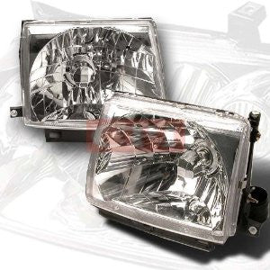 Toyota 1997-1999 Toyota Tacoma Headlights/ Head Lamps - Chrome-Euro Style