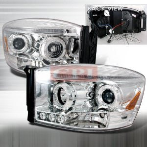 DODGE 2006-2008 DODGE RAM PROJECTOR HEAD LAMPS/ HEADLIGHTS 1 SET RH&LH   2006,2007,2008