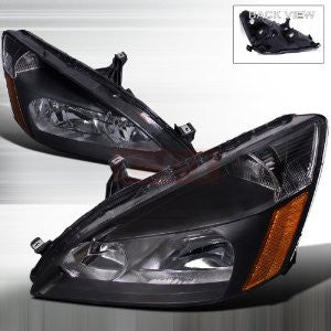 Honda 03-Up Honda Accord Headlights /Head Lamps/ Lights - Black