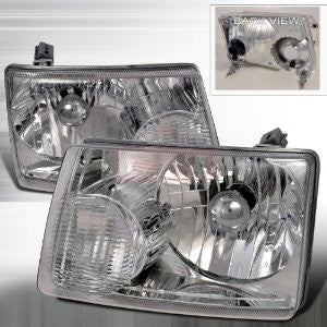 Ford 01-04 Ford Ranger -Chrome Head Lights/ Lamps - Rs