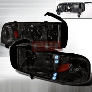 DODGE 94-01 DODGE RAM 1PC LED HEADLIGHTS   1 SET RH & LH 1994,1995,1996,1997,1998,1999,2000,2001