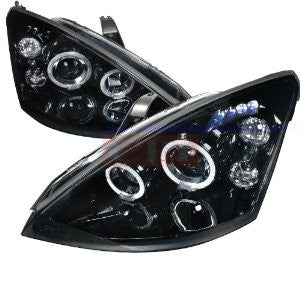 Ford Focus Halo Projector Headlight Gloss Black Housing Smoke Lens