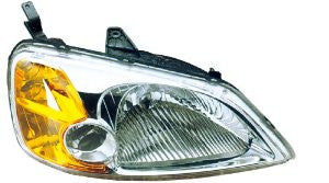 Honda Civic  Sedan 01-03 / Hybrid 03    Headlight  Rh Head Lamp Passenger Side Rh