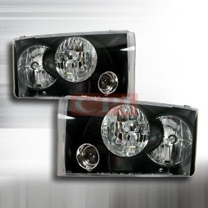 FORD 1999-2004 FORD F250 SUPER DUTY PROJECTOR HEAD LAMPS/ HEADLIGHTS 1 SET RH&LH   1999,2000,2001,2002,2003,2004