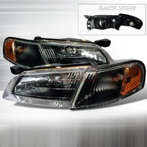 Nissan 1998-1999 Nissan Altima Headlights/ Head Lamps +Corner-Euro Style