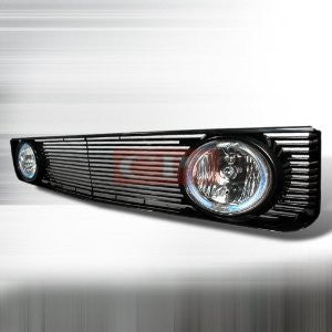 Ford 2005-2006 Mustang V6 Grille W/Halo Fog Lights Performance-b