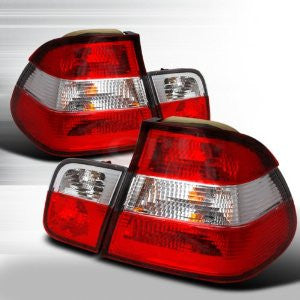 Bmw 1992-1998 Bmw E36 2Dr 3-Series Tail Lights /Lamps - Red/Clear
