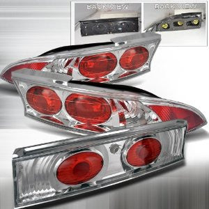 MITSUBISHI 95-99 MITSUBISHI ECLIPSE - CHROME TAIL LIGHTS/ LAMPS - APC PERFORMANCE 1 SET RH & LH 1995,1996,1997,1998,1999