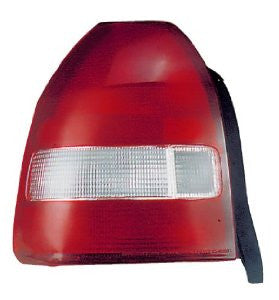 Honda Civic  99-00 H/B Tail Light  Lens & Housing (Red+Clear) Tail Lamp Passenger Side Rh