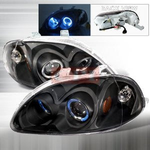 Honda 1996-1998 Honda Civic Projector Head Lamps/ Headlights 1 Set Rh&Lh Performance 1996,1997,1998