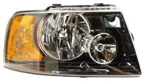 Ford Expedition  03-06  Headlight (Black  Housing) Head Lamp Driver Side Lh