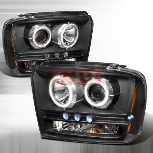 FORD 2005-2007 FORD F250 PROJECTOR HEAD LAMPS/ HEADLIGHTS CCFL 1 SET RH&LH PERFORMANCE 2005,2006,2007