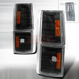 Chevy 94-98 C10 Corner Light 4 Pcs Black