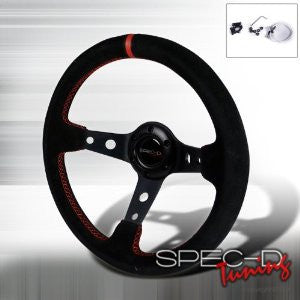 DEEP DISH STEERING WHEEL - SUEDE 330MM PERFORMANCE 1 PC