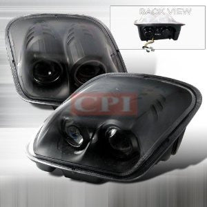 CHEVROLET 1997-2004 CHEVY CORVETTE PROJECTOR HEAD LAMPS/ HEADLIGHTS 1 SET RH&LH   1997,1998,1999,2000,2001,2002,2003,2004