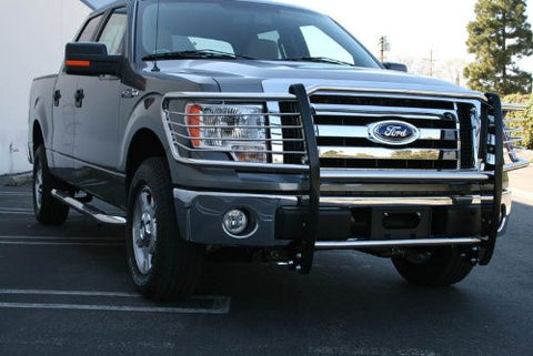 Ford F-150 Pickup Ford 150 One Piece Grill/Brush Guard Stainless Grille Guards & Bull Bars Stainless Products Performance