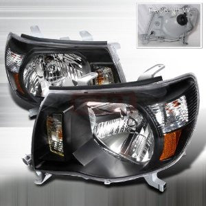 Toyota 2005-2007 Toyota Tacoma Euro Headlights/ Head Lamps-Euro Style