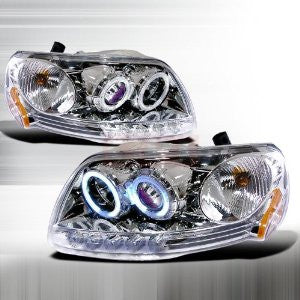 Ford 1997-2003 Ford F150 1Pc Projector Head Lamps/ Headlights-d