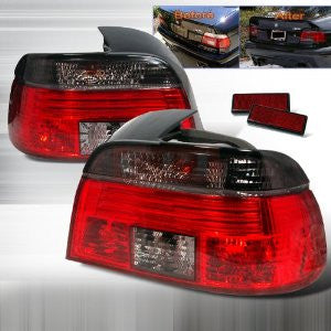Bmw 1999-2003 Bmw E39 4Dr Tail Lights /Lamps -Smoke Red