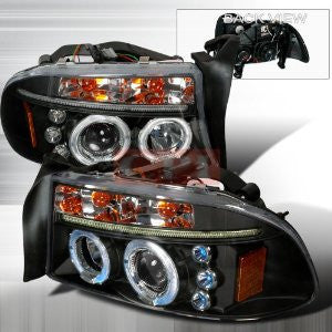 DODGE 1997-2004 DODGE DAKOTA DURANGO LED PROJECTOR HEAD LAMPS/ HEADLIGHTS 1 SET RH&LH PERFORMANCE 1997,1998,1999,2000,2001,2002,2003,2004